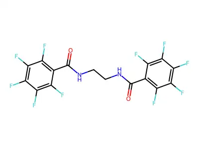 2,3,4,5,6-pentafluoro-N-[2-[(2,3,4,5,6-pentafluorobenzoyl)amino]ethyl]benzamide structure