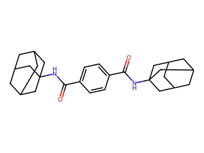 N~1~,N~4~-di(1-adamantyl)terephthalamide structure