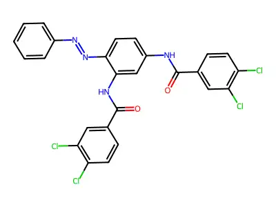 Benzamide, N,N'-[4-(phenylazo)-1,3-phenylene]bis[3,4-dichloro-(9CI) structure