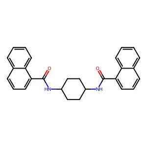 N-[4-(1-naphthoylamino)cyclohexyl]-1-naphthamide structure