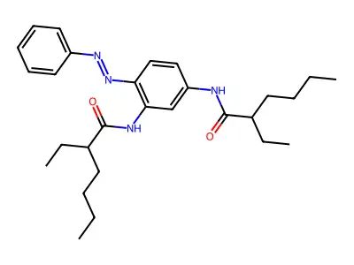 Hexanamide, N,N'-[4-(phenylazo)-1,3-phenylene]bis[2-ethyl-(9CI) structure
