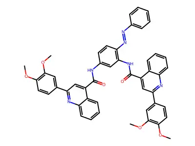 2-(3,4-dimethoxyphenyl)-N-[3-[[2-(3,4-dimethoxyphenyl)quinoline-4-carbonyl]amino]-4-phenyldiazenylphenyl]quinoline-4-carboxamide structure