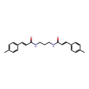 (E)-3-(4-methylphenyl)-N-[3-[[(E)-3-(4-methylphenyl)prop-2-enoyl]amino]propyl]prop-2-enamide structure