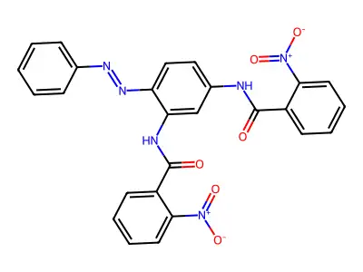 Benzamide, N,N'-[4-(phenylazo)-1,3-phenylene]bis[2-nitro-(9CI) structure