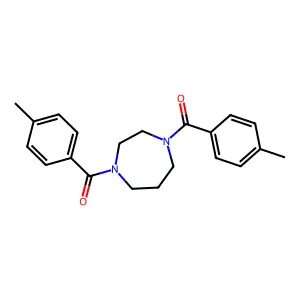 1,4-Bis(4-methylbenzoyl)-1,4-diazepane structure