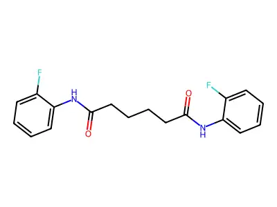 N(1),N(6)-Bis(2-fluorophenyl)hexanediamide structure