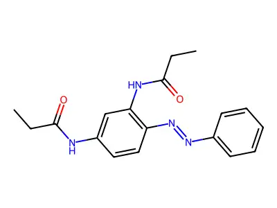 Propanamide, N,N'-[4-(phenylazo)-1,3-phenylene]bis-(9CI) structure