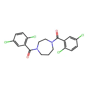 [4-(2,5-Dichlorobenzoyl)-1,4-diazepan-1-yl]-(2,5-dichlorophenyl)methanone structure