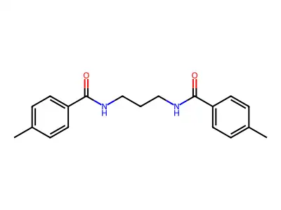 4-methyl-N-[3-[(4-methylbenzoyl)amino]propyl]benzamide structure