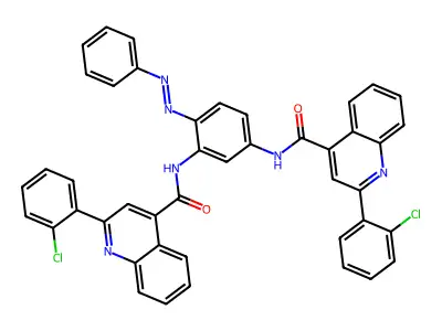 4-Quinolinecarboxamide, N,N'-[4-(phenylazo)-1,3-phenylene]bis[2-(2-chlorophenyl)- (9CI) structure