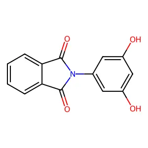 2-(3,5-Dihydroxyphenyl)isoindole-1,3-dione structure