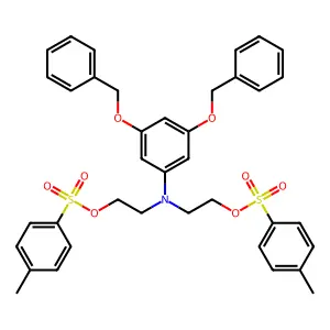2-[N-[2-(4-methylphenyl)sulfonyloxyethyl]-3,5-bis(phenylmeth structure