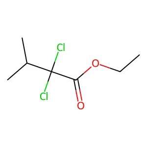 Ethyl 2,2-dichloro-3-methylbutanoate structure
