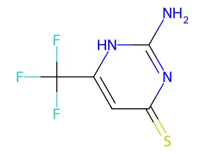 4(1H)-Pyrimidinethione, 2-amino-6-(trifluoromethyl)- structure