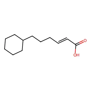 6-Cyclohexyl-2-hexenoic acid structure