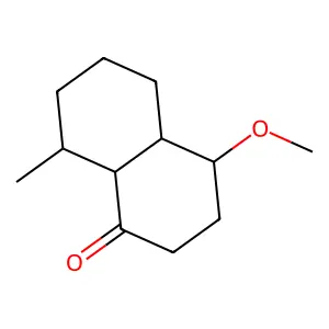 4-Methoxy-8-methyloctahydro-1(2H)-naphthalenone structure