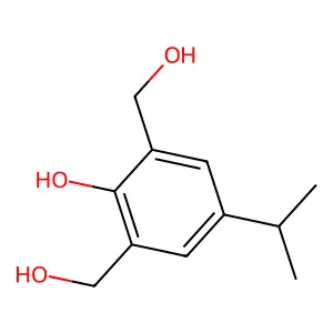 1,3-Benzenedimethanol, 2-hydroxy-5-(1-methylethyl)- structure