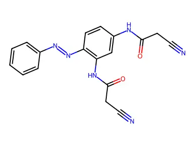 Acetamide, N,N'-[4-(phenylazo)-1,3-phenylene]bis[2-cyano-(9CI) structure