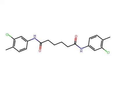 N(1),N(6)-Bis(3-chloro-4-methylphenyl)hexanediamide structure