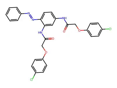 Acetamide, N,N'-[4-(phenylazo)-1,3-phenylene]bis[2-(4-chlorophenoxy)-(9CI) structure