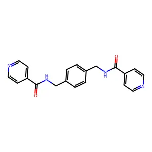 N,N'-(1,4-Phenylenebis(methylene))diisonicotinamide structure