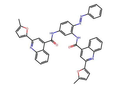 2-(5-methylfuran-2-yl)-N-[3-[[2-(5-methylfuran-2-yl)quinoline-4-carbonyl]amino]-4-phenyldiazenylphenyl]quinoline-4-carboxamide structure