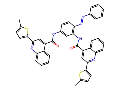 2-(5-methylthiophen-2-yl)-N-[3-[[2-(5-methylthiophen-2-yl)quinoline-4-carbonyl]amino]-4-phenyldiazenylphenyl]quinoline-4-carboxamide structure