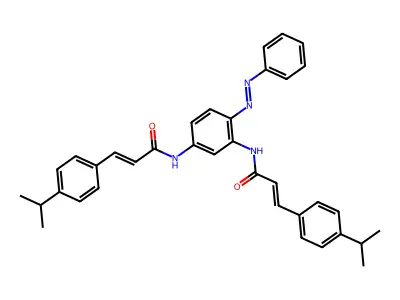 2-Propenamide, N,N'-[4-(phenylazo)-1,3-phenylene]bis[3-[4-(1-methylethyl)phenyl]- (9CI) structure
