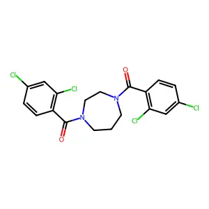 1,4-Bis(2,4-dichlorobenzoyl)-1,4-diazepane structure