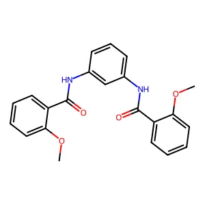 2-methoxy-N-[3-[(2-methoxybenzoyl)amino]phenyl]benzamide structure