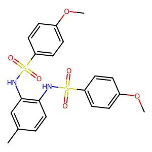 4-methoxy-N-[2-[(4-methoxyphenyl)sulfonylamino]-4-methylphenyl]benzenesulfonamide structure
