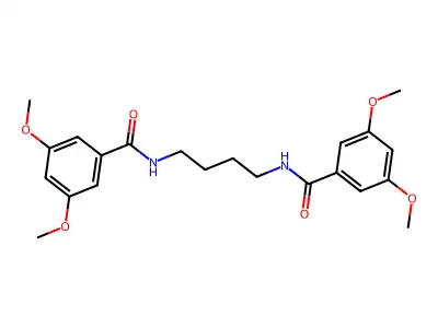 N-[4-[(3,5-dimethoxybenzoyl)amino]butyl]-3,5-dimethoxybenzamide structure