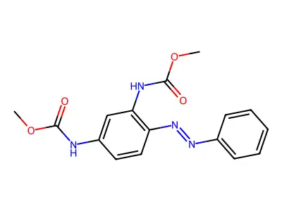 Carbamic acid, [4-(phenylazo)-1,3-phenylene]bis-, dimethyl ester (9CI) structure