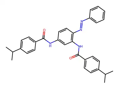 Benzamide, N,N'-[4-(phenylazo)-1,3-phenylene]bis[4-(1-methylethyl)-(9CI) structure