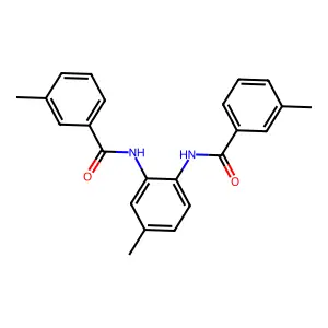 3-methyl-N-{5-methyl-2-[(3-methylbenzoyl)amino]phenyl}benzamide structure
