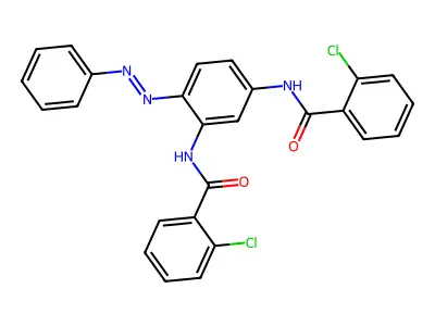 Benzamide, N,N'-[4-(phenylazo)-1,3-phenylene]bis[2-chloro-(9CI) structure