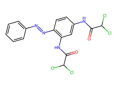 Acetamide, N,N'-[4-(phenylazo)-1,3-phenylene]bis[2,2-dichloro-(9CI) structure
