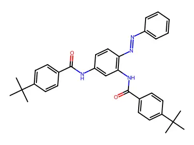 Benzamide, N,N'-[4-(phenylazo)-1,3-phenylene]bis[4-(1,1-dimethylethyl)-(9CI) structure