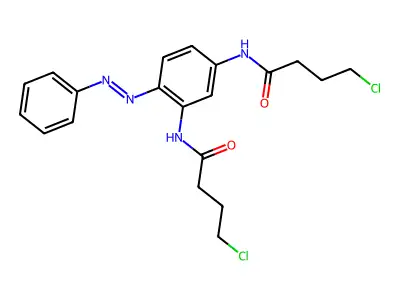 Butanamide, N,N'-[4-(phenylazo)-1,3-phenylene]bis[4-chloro-(9CI) structure