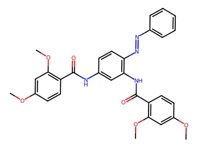 Benzamide, N,N'-[4-(phenylazo)-1,3-phenylene]bis[2,4-dimethoxy-(9CI) structure