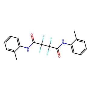 2,2,3,3-tetrafluoro-N,N'-bis(2-methylphenyl)butanediamide structure