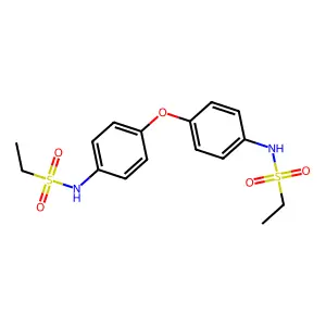 N-[4-[4-(ethylsulfonylamino)phenoxy]phenyl]ethanesulfonamide structure