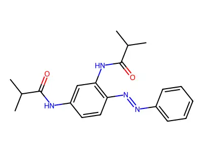 Propanamide, N,N'-[4-(phenylazo)-1,3-phenylene]bis[2-methyl-(9CI) structure