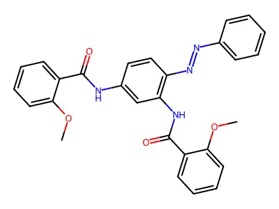 Benzamide, N,N'-[4-(phenylazo)-1,3-phenylene]bis[2-methoxy-(9CI) structure