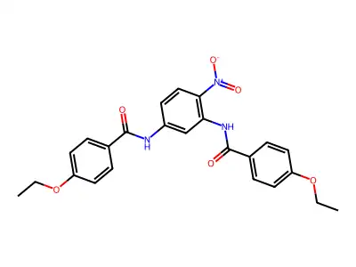 4-ethoxy-N-[3-[(4-ethoxybenzoyl)amino]-4-nitrophenyl]benzamide structure