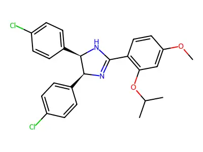 1H-Imidazole, 4,5-bis(4-chlorophenyl)-4,5-dihydro-2-[4-methoxy-2-(1-methylethoxy)phenyl]-, (4R,5S)-rel- structure