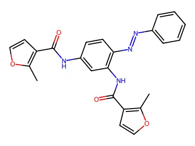 3-Furancarboxamide, N,N'-[4-(phenylazo)-1,3-phenylene]bis[2-methyl-(9CI) structure