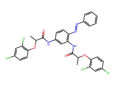 Propanamide, N,N'-[4-(phenylazo)-1,3-phenylene]bis[2-(2,4-dichlorophenoxy)-(9CI) structure