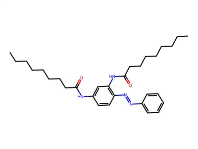 Nonanamide, N,N'-[4-(phenylazo)-1,3-phenylene]bis-(9CI) structure