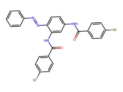 Benzamide, N,N'-[4-(phenylazo)-1,3-phenylene]bis[4-bromo-(9CI) structure
